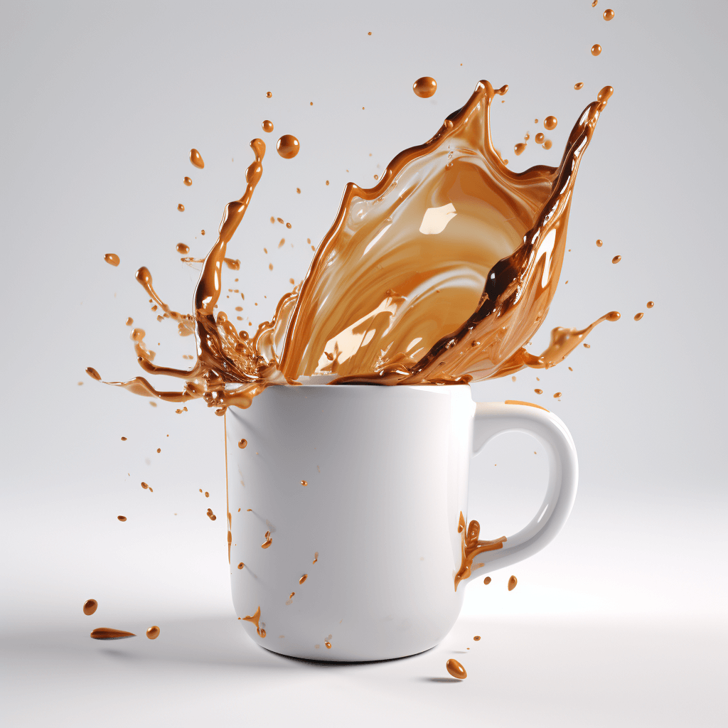 Coffee-splashing-out-from-cup